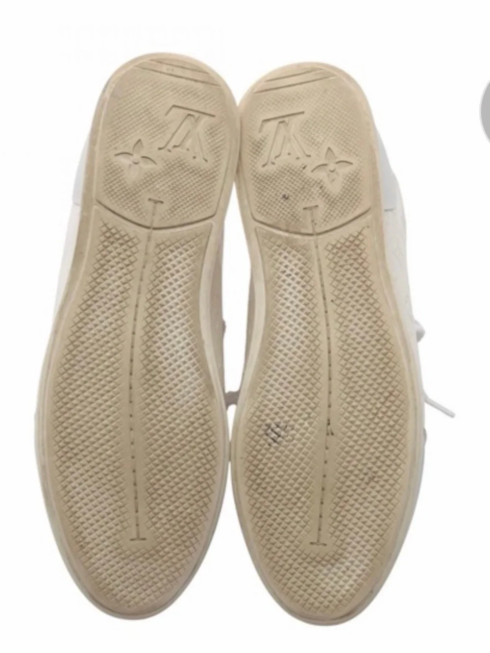 Louis Vuitton White and Light Gray Women's Sneakers